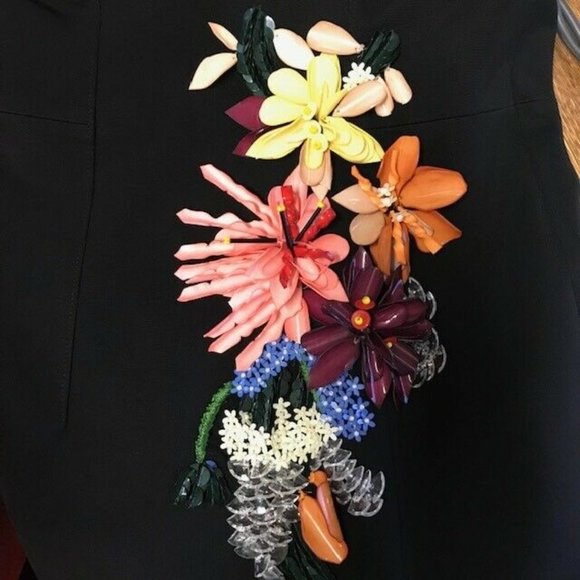 Cushnie Et Ochs 2 Black Ivana 3-D Dress NWT CL63 - Picture 7 of 9